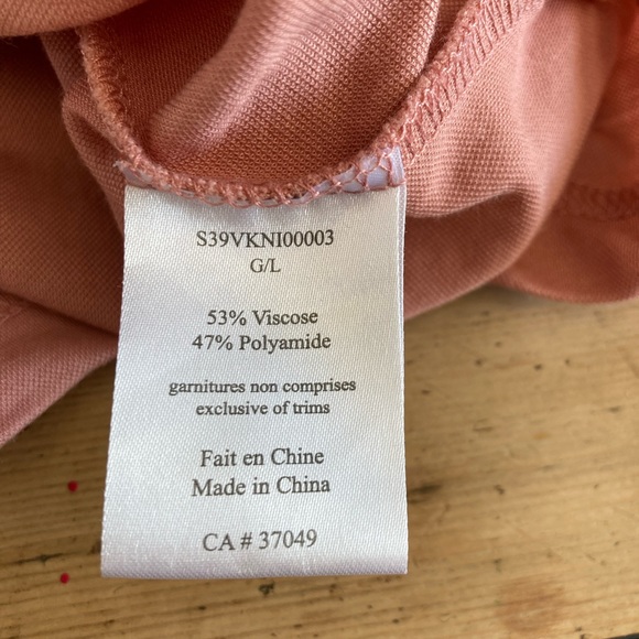 Boxy oversize old pink polo size Large - Picture 4 of 10